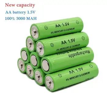 100% originál Batéria AA 3800 MAh Nabíjateľná Batéria NI-MH 1,5 V AA Batéria pre Hodiny, Myši, Počítačov, Hračiek, Takže Na