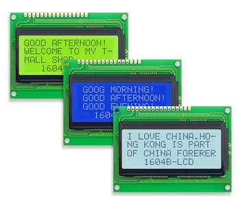 16PIN LCD1604B Displej SPLC780 Radič 5V Biela/Modrá/Žltá Zelená Podsvietenie Paralelné Rozhranie