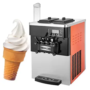 2021 Jednoduché čistenie Automatické Obchodné Lacné Čínske Soft Ice Cream Stroj Cena Ice Cream Maker Stroj Zadarmo Crf po Mori