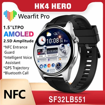 2023 NFC Smart Hodinky 4 Muži GT3 Pro AMOLED 466*466 Obrazovke Srdcovej frekvencie Bluetooth Hovor, Vodotesný IP68 SmartWatch Pre Huawei Xiao
