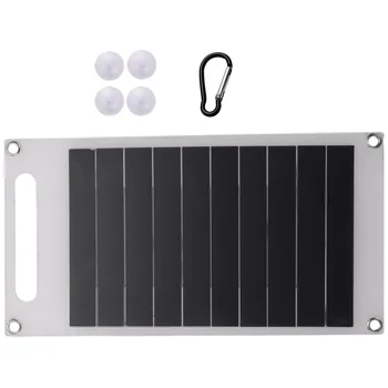 5W 6V Solárny Panel, Nabíjačky, Vonkajšie Prenosné 5V USB Jedného Kryštálu Kremíka Pružné Solárne Nabíjačka Telefónu
