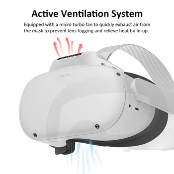 Aktívna Cirkulácia Vzduchu pre Oculus Quest 2 Ventilátor Chladiča Zmierňuje Objektív Hmlové Radiátorov, Chladiaci Ventilátor pre Quest 2 Príslušenstvo