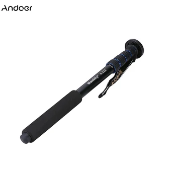 Andoer Teleskopicky Nastaviteľné Prenosné Hliníkové Zliatiny DSLR Fotoaparát, Videokamera Monopod Unipod Pól Walking Stick pre Nikon Canon