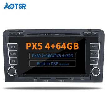 AOTSR Android 9.0 autorádia Multimediálne Video Prehrávač, GPS Navigáciu 2 Din IPS Displej DSP DVD, Bluetooth Pre Audi A3, S3 2003 - 2012