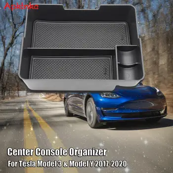 Auto Stredovej Konzoly Organizátor Opierke Úložný Box Pre Tesla Model 3 Model Y Príslušenstvo Držiak Auto Kontajner Bin Prípade 2017-2020