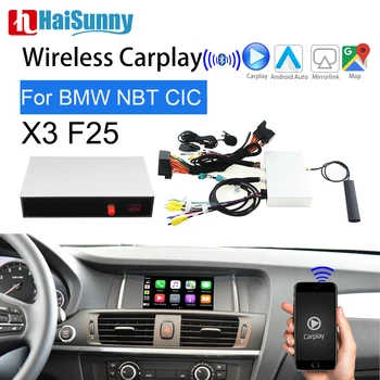 Bezdrôtové Carplay Retrofit Pre BMW CIC NBT X3 F25 2011 na roky 2012-2014 -2016 Podpora Android Auto GPS Navigácie Auta hrať Na BMW F25