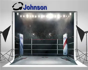 boxerská Aréna Rozmazané Divákom na Štadióne Svetla pozadia Vysokej kvality Počítač tlač stenu pozadia