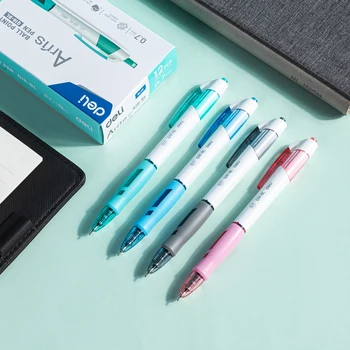 Deli Colorfull Guľôčkové Perá, Atrament Náplň Podpisový 0.7 mm Ink Blue Office Školské písacie potreby Písacie Guľôčkové Pero