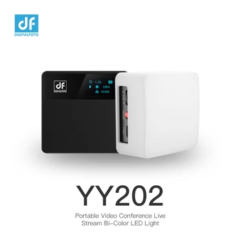 DF YY202 5W LED svetlo 2500-8500K vstavanú batériu&Magnet video osvetlenie pre fotograf, štúdio vlogging