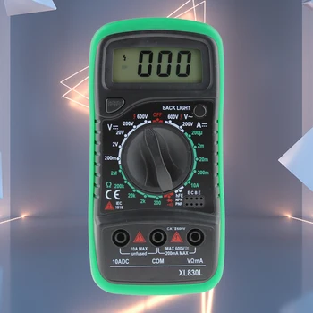 Digitálny LCD Multimeter Voltmeter Ammeter AC/DC/OHM Volt Tester Test Prúd
