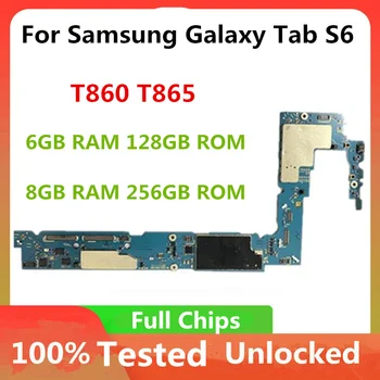 Dobre funguje Odomknutý Plný Čipy Doske Globálne Firmware základná Doska Pre Samsung Galaxy Tab S6 T860 SM-T860 T865 Originál