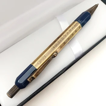 Doprava zadarmo 2023 Nové Luxusné Mb Monte dedičstva série Egyptský očarený dvoch farebných kovov špeciálne Valčekové guľôčkové pero, atrament