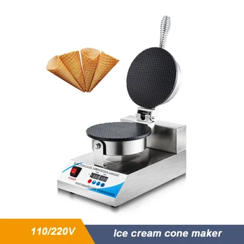 Elektrické 1200W Ice Cream Stebėtų Kužeľ Maker Palacinka Chrumkavé Egg Roll Baker Krepové Kužeľ Pečenie Stroj Chrumkavé Omeletu Panvice na Gril