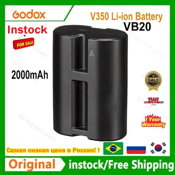 Godox VB20 V350 Speedlite Flash 7,2 v 2000mAh Li-ion Batéria pre Godox V350C V350N 350S V350F V350O Speedlite (VB20 Batérie)