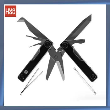 HUOHOU mini, multi-function nôž vonkajšie prenosné nástroj Camping Skladací Nôž Nástroje wild nástroj prežitia kovové skrutkovač