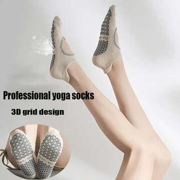 Jóga Ponožky Anti-Slip New Vysoká Kvalita Obväz Quick-Dry Tlmenie Pilates Balet Ponožky Dobrú Priľnavosť Pre Ženy Bavlna Fitness Ponožky