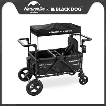 Naturehike & BLACKDOG Skladacia Camping Vozíka Vonkajšie Piknik Multi-funkčný Vozík Veľkú Kapacitu Cestovné Handcart Baby Kočík