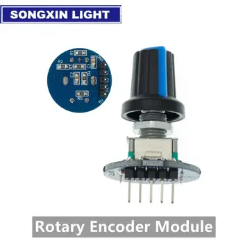 Nový Rotačný Encoder Module pre Arduino Tehla Senzor Rozvoj Kolo Audio Rotujúce Potenciometer Gombík Spp EC11