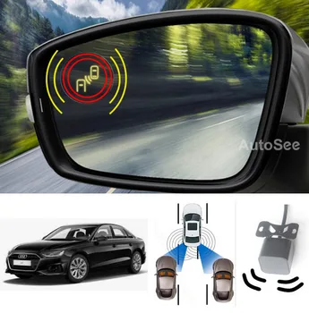 pre Audi A3 A4 A5 A6 A7 A8 auto bočné Zrkadlo LED svetlo pri zmene jazdného Pruhu assist varovanie 77Ghz senzor BSD BSM RCTA blind spot detection,