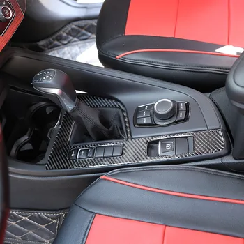 Pre BMW X1 2016-2019 Automatické Prevodovky Panel Rám Skutočné Uhlíkové Vlákna (Mäkké) Interiéri Automobilu Modifikáciu Častí (Vľavo Titán)