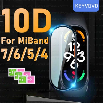 Prípade krycie Sklo pre Xiao Mi Band 7 6 Príslušenstvo Puzdro+Film Plné Pokrytie Ochranný Kryt Miband 7 6 5 4 3 Screen Protector