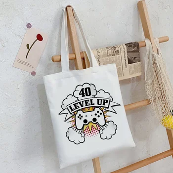 Pánske 40. narodeniny 1983 nákupní taška tote s potravinami kabelka juty taška taška tote čisté nákupy skladacia vlastné