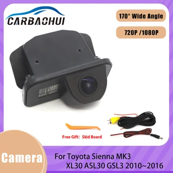 Reverzné Zozadu Zálohy Parkovanie Fotoaparát Kit CCD HD Nočné Videnie Vodotesný Pre Toyota Sienna MK3 XL30 ASL30 GSL3 2010~2016