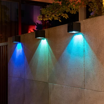 Solárne LED Záhradné Nástenné Svetlá 8 Hodín Svetlo Trvanie ABS Slnečné Svetlo na Cesty, Chodníky, Balkóny