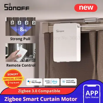 SONOFF ZBCurtain Zigbee Smart Záves Motora Typ C Elektrické Opony Motory eWeLink Aplikáciu Diaľkové Ovládanie Inteligentných Domov Solárny Panel