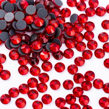 SS4-SS30 Multi-Červená farba Crystal Hot Fix Drahokamu Crystal Super Lesk Hot Fix Kamienkami Žehlička Na Kamienkami Na Odev, Textílie