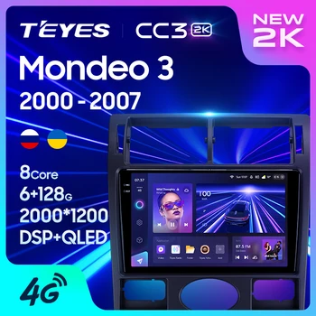 TEYES CC3 2K Pre Ford Mondeo 3 2000 - 2007 autorádia Multimediálne Video Prehrávač, Navigácia stereo GPS Android 10 Č 2din 2 din dvd