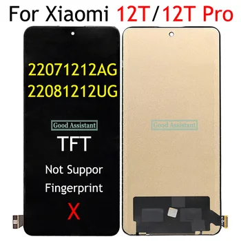 TFT 6.67 Palcový Pre Xiao 12T 12T Pro 22071212AG 22081212UG LCD Displej Dotykový Displej Digitalizátorom. Panel Montáž Žiadne Odtlačky prstov