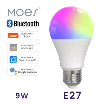 Tuya Smart WiFi Led Žiarovka 9/15W RGBCW Svetla LED Stmievateľné Lightbulbs Pracuje S Alexa Domovská stránka Google Hlasové Ovládanie Magic LED Lampa