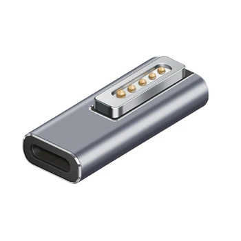 Typ C Magnetické USB PD Adaptér pre Apple Magsafe1 Magsafe 2 MacBook Pro USB C Ženské Rýchle Nabíjanie 60W Magnet Plug Konvertor