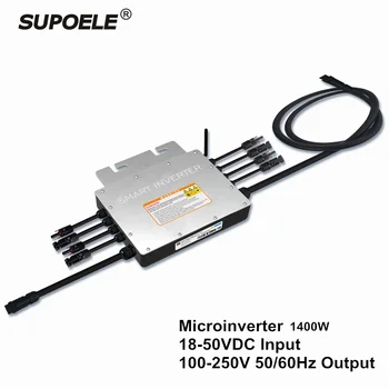 Vodeodolné IP65 Solárne Tied Micro Invertor Microinverter 1400W Inversor Na Mriežke Solárnych Systémov