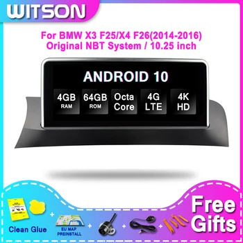 WITSON BMW VEĽKEJ OBRAZOVKE Android 11 Pre BMW X3 F25/X4 F26(2014-2016) NBT 4G RAM, 64 GB ROM autorádia