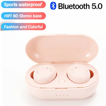 Y50 TWS Bluetooth Slúchadlá Bezdrôtové Slúchadlá slúchadlá Stereo Headset Športové Slúchadlá Mikrofón S Nabíjanie Box macaron PK A6 E6