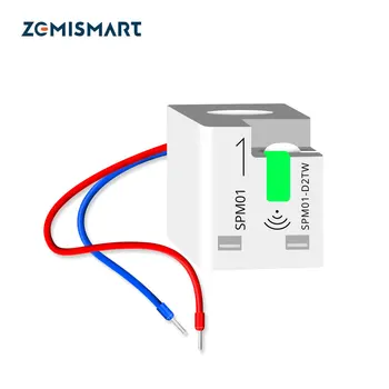 Zemismart Tuya Zigbee WiFi Elektrickej Energie Meter Smart Spotreba Monitor, Senzor Meranie Alarm Zigbee2mqtt Domov Asistent