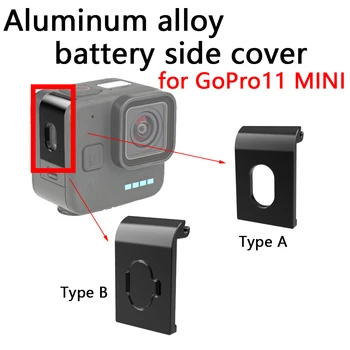 Zliatina hliníka Batérie Strane Krytu pre Gopro Hero 11 Čierne Mini Akčné Kamery Príslušenstvo Vymeniteľné Dátový Kábel Prípade Poklesu Prote